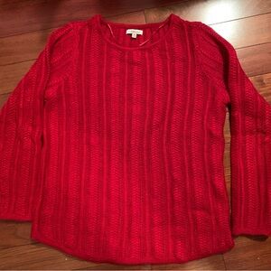 Croft & Barrow Red Women's Crew Neck Sweater